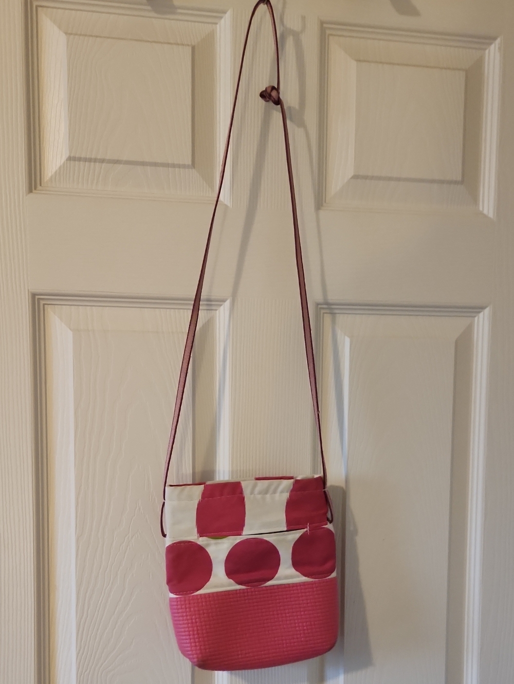 Oloves M / O M Pink Polka Dot Crossbody Bag - Women